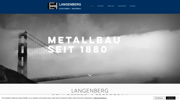 Website Screenshot: Langenberg GmbH -  Ihre Sicherheit ist unsere  Verantwortung - HOME | Langenberg Tresorbau Schlosserei Deutschland - Date: 2023-06-20 10:38:27