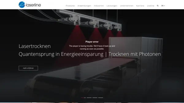 Website Screenshot: Laserline GmbH - Industrielaser für industrielle Fertigung | LASERLINE - Date: 2023-06-20 10:42:11