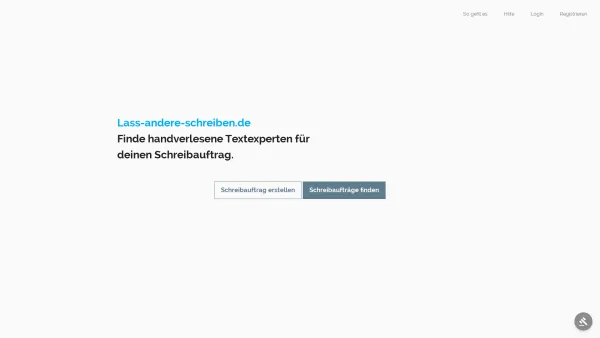 Website Screenshot: TenMedia GbR - Texter gesucht? Lass-andere-schreiben.de - Marktplatz für Schreibarbeiten - Date: 2023-06-20 10:38:28