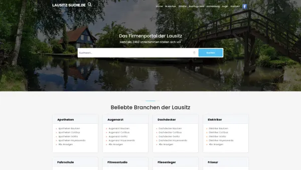 Website Screenshot: Lausitz-Suche.de - 2463 Firmen in der Lausitz | Lausitz-Suche.de - Date: 2023-06-20 10:42:11