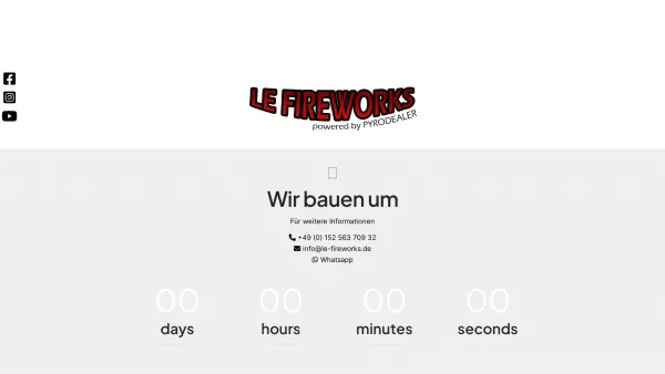 Website Screenshot: LE-Fireworks - LE Fireworks - Date: 2023-06-20 10:38:28