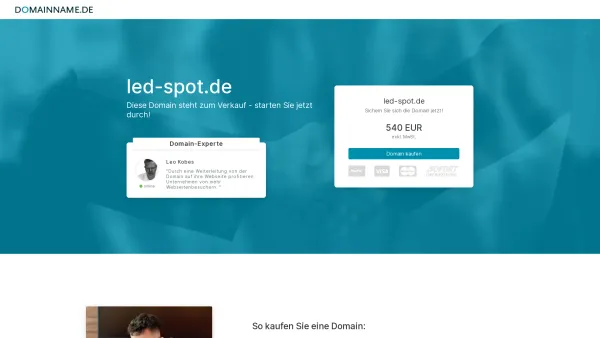 Website Screenshot: LED-Spot - Der Domainname led-spot.de steht zum Verkauf. - Date: 2023-06-20 10:38:28