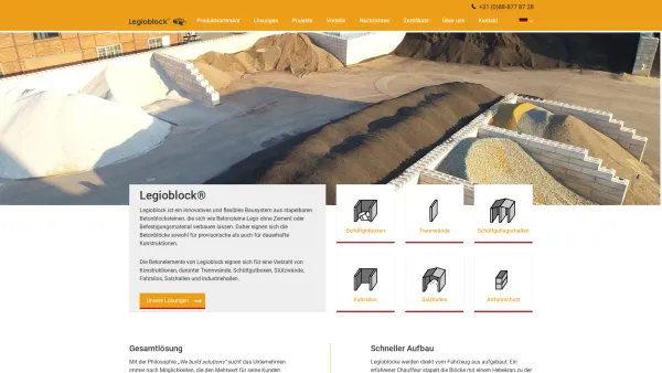 Website Screenshot: Jansen Beton- u. Granitwerke GmbH - Beton legosteine √ Legioblock®: Flexibles Bausystem √ Stapelbar - Date: 2023-06-20 10:38:28