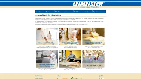Website Screenshot: Leimeister, Rudolf Wäscherei GmbH - Rudolf Leimeister Wäscherei GmbH & Co. KG - Schweinfurt - Date: 2023-06-20 10:38:28