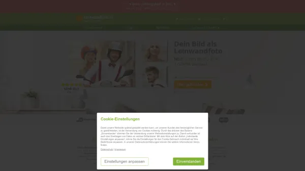 Website Screenshot: Leinwandfoto.de - Leinwandfoto.de - Schnell & einfach: 100% GRATIS Versand - Date: 2023-06-20 10:38:28