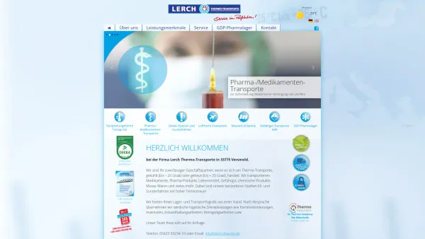Website Screenshot: LERCH Kühlfahrzeuge -  Ihr  Partner rund um das Kühlfahrzeug - LERCH Thermo-Transporte | Service in Perfektion! - Date: 2023-06-20 10:38:30