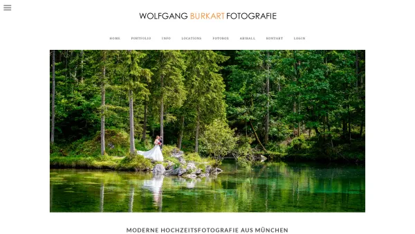 Website Screenshot: Wolfgang Burkart Fotografie - Hochzeitsfotograf München, Wolfgang Burkart, Hochzeitsfotos, Reportage - Date: 2023-06-20 10:38:30