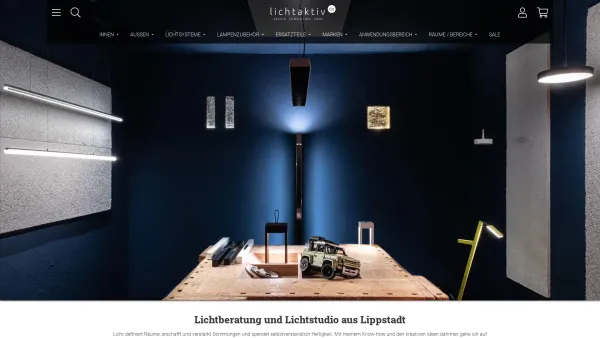 Website Screenshot: Lichtaktiv.de - Lichtaktiv.de Leuchten Lampen Onlineshop Planungsbüro - Date: 2023-06-20 10:38:30