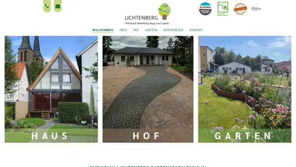 Website Screenshot: Christian Lichtenberg Gartenbau - Willkommen | Christian Lichtenberg Gartengestaltung in Budenheim - Date: 2023-06-20 10:38:30