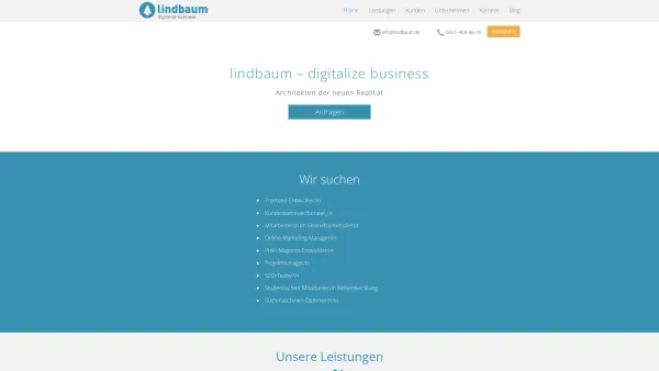 Website Screenshot: lindbaum - lindbaum - digitalize business - Internet Agentur - Date: 2023-06-20 10:42:11