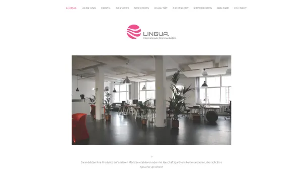 Website Screenshot: LINGUA. Sprache + mehr - LINGUA. Übersetzungen - Date: 2023-06-20 10:38:31