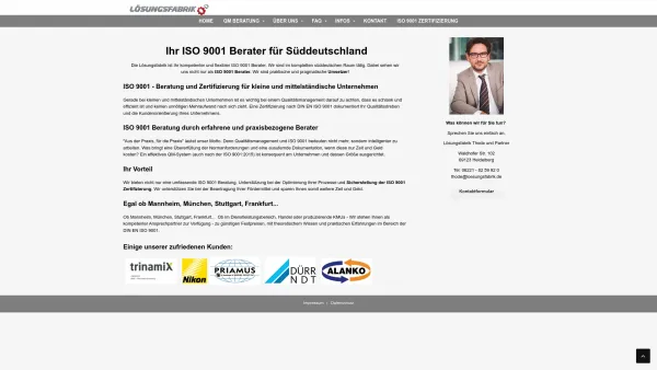 Website Screenshot: Lösungsfabrik Bodensee - ISO 9001 Berater für kleine und mittelständische Unternehmen - Date: 2023-06-20 10:38:31