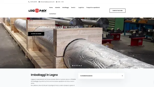 Website Screenshot: LogiPack Industriedienstleistungen - Logipack – Imballaggi Logistica Spedizioni Vicenza – Containerizzazione - Date: 2023-06-20 10:38:31