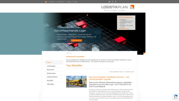 Website Screenshot: LogistikPlan GmbH - Start - Date: 2023-06-20 10:38:31