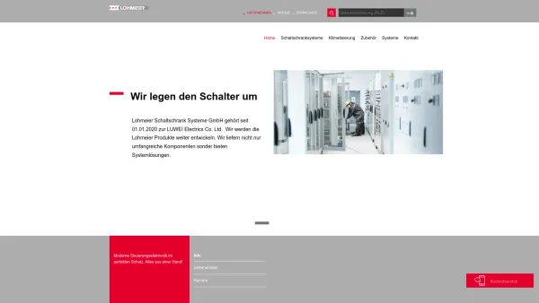 Website Screenshot: LOHMEIER Schaltschrank-Systeme GmbH & Co. KG - Schaltschränke & Schaltschrankbau - Individuelle Schaltschranksysteme für Industrie & Gewerbe - Lohmeier - Date: 2023-06-20 10:38:33