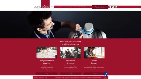 Website Screenshot: Lohn + Gehalt Service GmbH &#8232; Ihr Netzwerkpartner für Lohn und Gehalt &#8232; - Home: Lohn-Gehalt-Service - Date: 2023-06-20 10:38:33