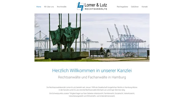 Website Screenshot: Anwaltskanzlei Lomer und Lutz - Rechtsanwälte und Fachanwälte Hamburg | Lomer & Lutz - Date: 2023-06-20 10:38:33