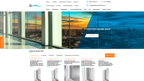 Website Screenshot: LosBo-Bau - Günstige Fenster aus Polen: Online kaufen und Geld sparen - LosBo-Bau - Date: 2023-06-20 10:42:12