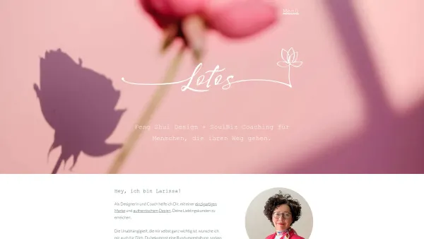 Website Screenshot: LOTOS DESIGN Larissa Herbst - Logodesign, Webdesign, SoulBizCoaching | Lotos Design Larissa Herbst - Date: 2023-06-20 10:42:12