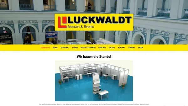 Website Screenshot: LUCKWALDT Messen und Events -  Komplettlösungen mit Top-Service - Luckwaldt Messen & Events - Date: 2023-06-20 10:38:33