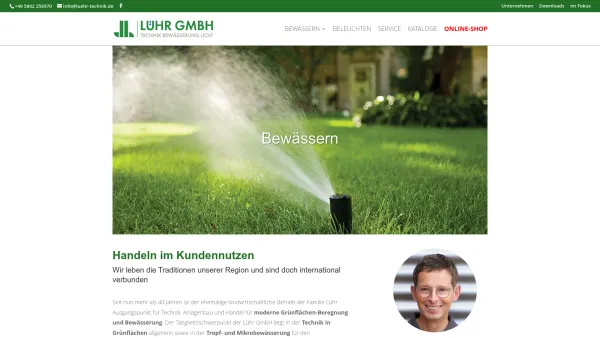 Website Screenshot: Lühr GmbH - Lühr GmbH | Technik für Grünflächen - Date: 2023-06-20 10:38:33