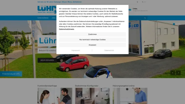 Website Screenshot: Lührs & Co. Sanitär Bäder Heizung GmbH - Sanitärinstallateur Seevetal Lührs & Co. Sanitär Bäder Heizung - Date: 2023-06-20 10:38:33