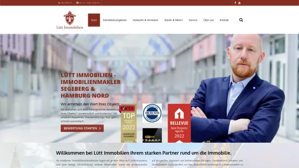 Website Screenshot: Lütt Immobilien Immobilienmakler Segeberg & Hamburg Nord - Immobilienmakler für Kreis Segeberg und Hamburg Nord | Luett Immobilien - Date: 2023-06-20 10:42:14
