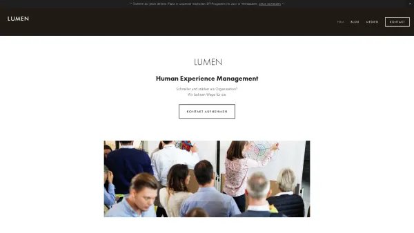 Website Screenshot: Lumen GmbH - LUMEN PARTNERS | Lumen – Transformation | Mindset | New Work - Date: 2023-06-20 10:42:14