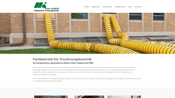 Website Screenshot: Lutz Kalk Trocknungs- u. Sanierungstechnik - Lutz Kalk, Ihr Fachbetrieb für Trocknungstechnik im Rhein-Main-Gebiet - Date: 2023-06-20 10:38:33
