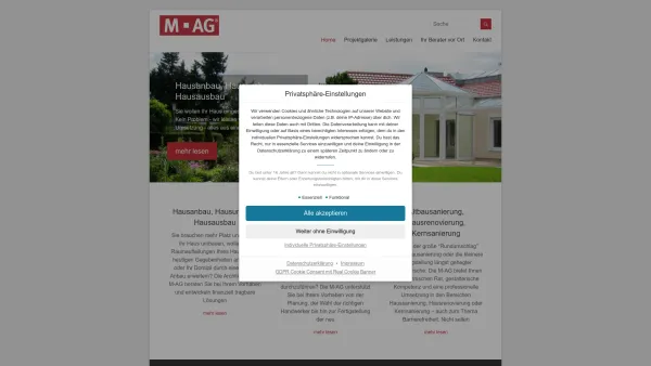 Website Screenshot: BB Modernisierungs GmbH (M-AG) - m-ag – Hausanbau, Hausumbau, Hausausbau - Date: 2023-06-20 10:38:33