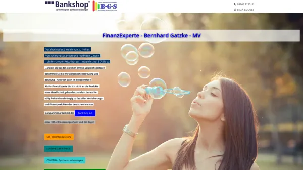 Website Screenshot: Bernhard Gatzke Finanz und Versicherungsmakler - Makler-Crivitz, Bernhard-Gatzke-Service, B-G-S, CEB Bankshop - Date: 2023-06-20 10:38:36