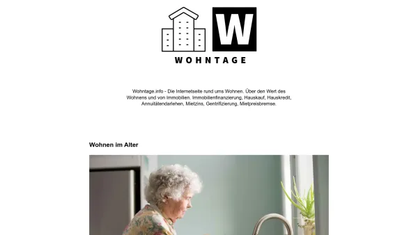 Website Screenshot: AbacO Immobilien - Wohntage.info - Der Internetblog rund ums Wohnen - Date: 2023-06-20 10:38:36