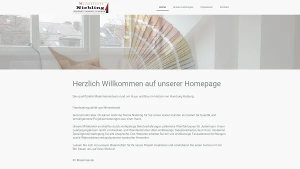 Website Screenshot: Malermeister Niebling - Home - kalows Webseite! - Date: 2023-06-20 10:38:36