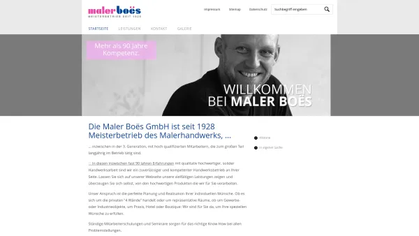 Website Screenshot: Maler Boës GmbH - Startseite: Hamburger Meisterbetrieb Maler Boës GmbH - Date: 2023-06-20 10:38:36