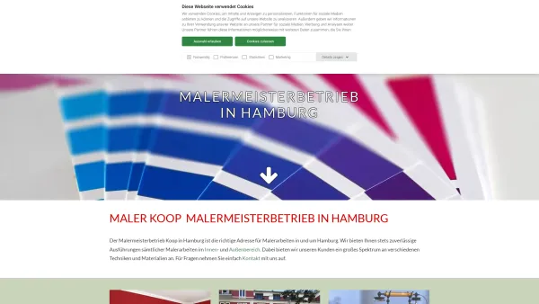 Website Screenshot: Hans Koop GmbH & Co. KG - Kommanditgesellschaft in Hamburg - Willkommen! - Date: 2023-06-20 10:38:36