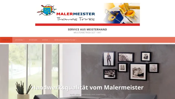 Website Screenshot: Malerbetrieb Thomas Trinks -  Service aus Meisterhand - Maler Trinks in Erfurt - Date: 2023-06-20 10:38:36