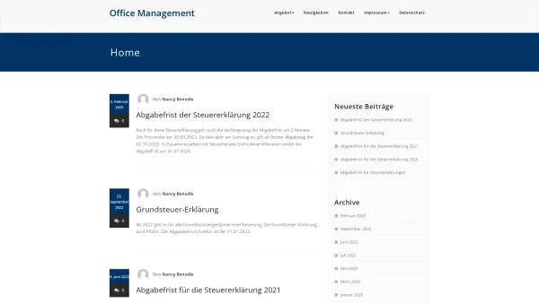Website Screenshot: Office Management - Office Management – Ihr All-In-One Office - Date: 2023-06-20 10:38:36