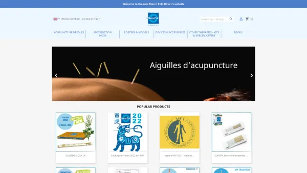 Website Screenshot: Marco Polo Direct - Acupuncture Direct - Date: 2023-06-20 10:38:36