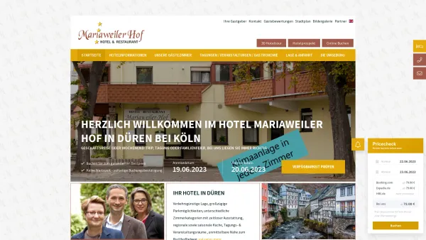 Website Screenshot: Hotel Mariaweiler Hof - Startseite Mariaweiler Hof - Hotel & Restaurant in Düren nahe Köln - Date: 2023-06-20 10:38:36