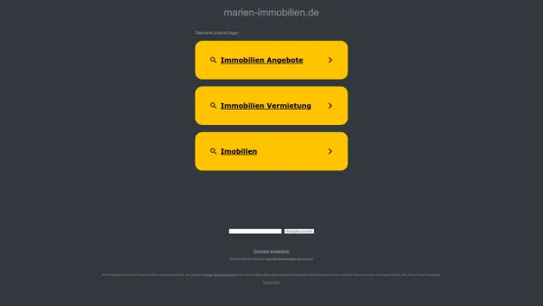 Website Screenshot: Marien-Immobilien - marien-immobilien.de - Diese Website steht zum Verkauf! - Informationen zum Thema marien immobilien. - Date: 2023-06-20 10:38:36