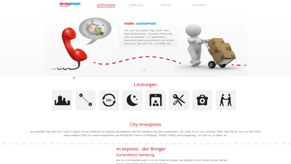 Website Screenshot: masterexpress kurier GmbH -  Die  schnelle Nummer - MasterExpress - Date: 2023-06-20 10:38:39