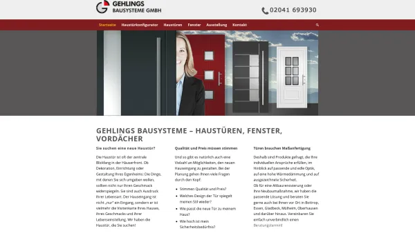 Website Screenshot: Haustüren & Fenster Mathena Bauelemente - Haustüren Bottrop, Essen, Gladbeck, Oberhausen - Bauelemente Mathena - Date: 2023-06-20 10:38:39