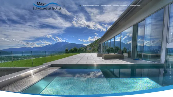 Website Screenshot: Mayr-Schwimmbadtechnik - Home - Bernd Mayr Poolservice und Chemikalienhandel - Date: 2023-06-20 10:42:14