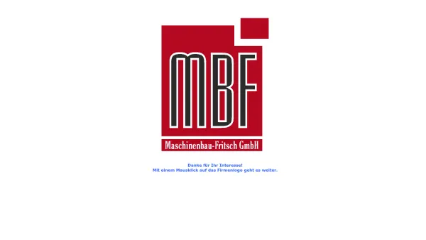 Website Screenshot: MBF Maschinenbau Peter Fritsch GmbH - MBF-GmbH - Date: 2023-06-20 10:38:39