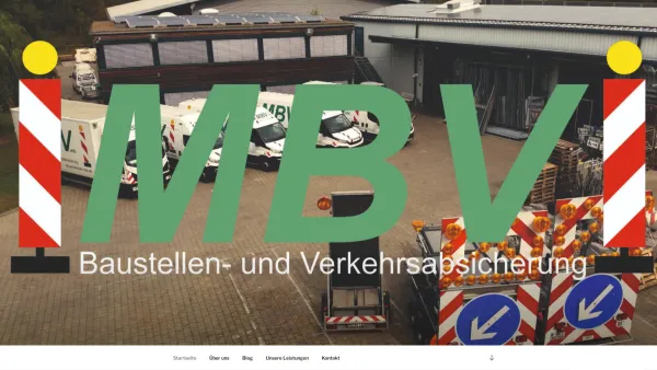 Website Screenshot: MBV OHG -  Vermietung - Montage - Planung von Baustellen- u.  Verkehrsabsicherungen - MBV oHG – Baustellen- und Verkehrsabsicherungen - Date: 2023-06-20 10:38:39