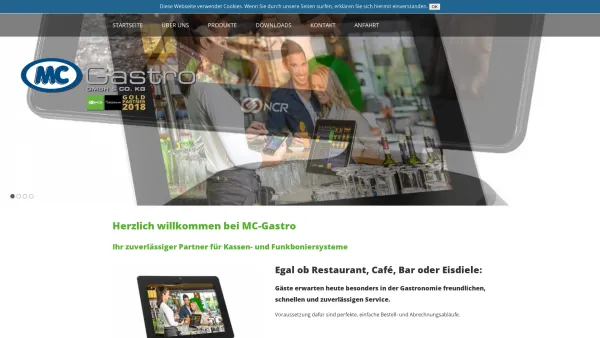 Website Screenshot: MC-Gastro GmbH & Co. KG -  GastroTouch & GetMan  Kasse Kassenlösung für Gastronomie & Handel - Date: 2023-06-20 10:38:39