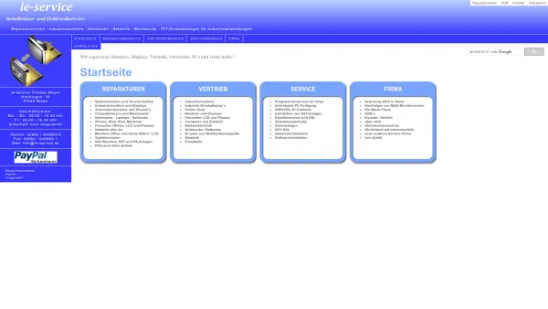 Website Screenshot: MeDi Monitorservice GmbH - ie-service - Date: 2023-06-20 10:38:39