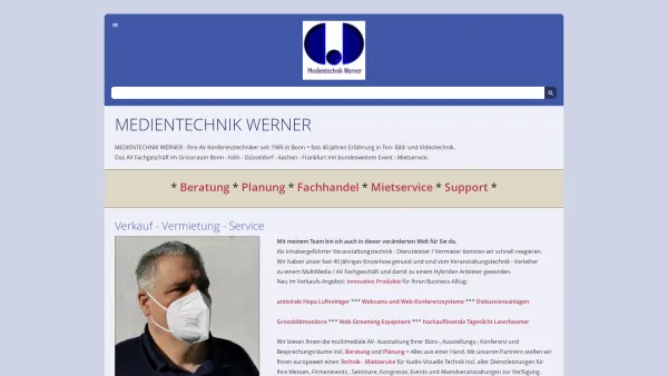 Website Screenshot: Medientechnik Werner Inhaber Ralf Werner - MTW AV- Konferenztechnik in Bonn, Köln, Düsseldorf - Date: 2023-06-20 10:38:42