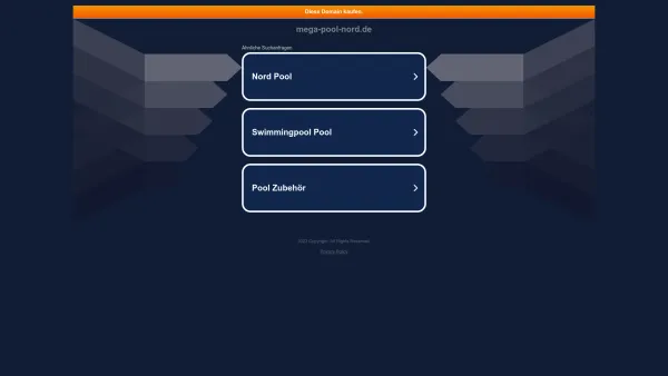 Website Screenshot: Mega-Pool-Nord -  Schwimmbad · Planung · Verkauf ·  Salzwassertechnik - mega-pool-nord.de - Date: 2023-06-20 10:38:43