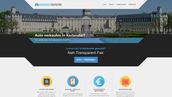 Website Screenshot: Mein Autoankauf Karlsruhe - Mein Autoankauf Karlsruhe • Auto verkaufen zum Bestpreis - Date: 2023-06-20 10:42:14